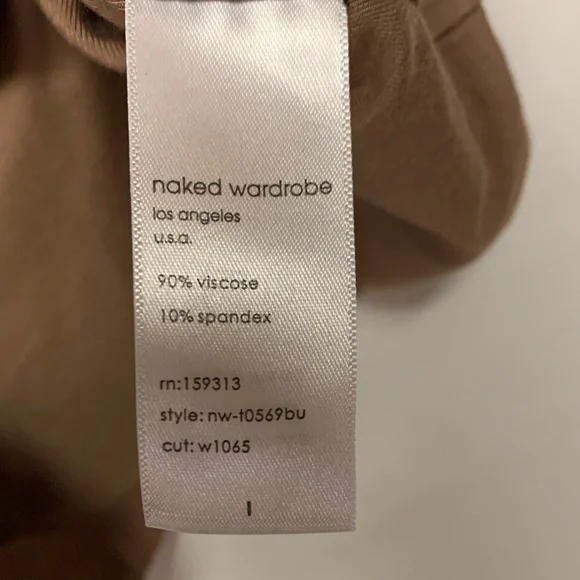 Naked Wardrobe Tan Cropped Tank - Picture 4 of 8